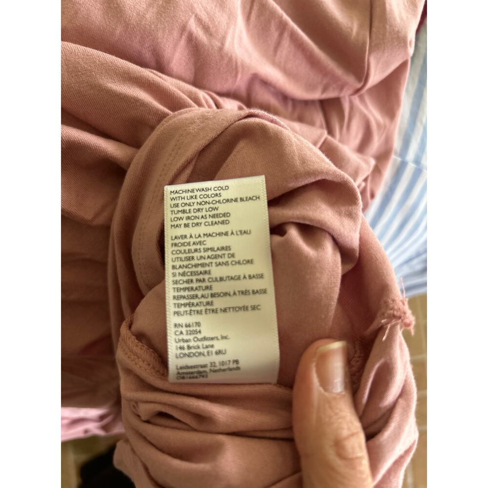 Free People Beach Women's Size Small Pink Pleated Midi Skirt - Picture 4 of 8